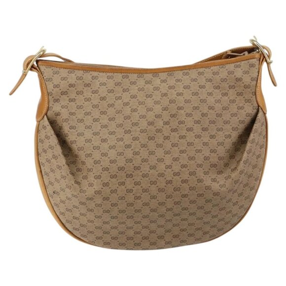 GUCCI Micro GG Supreme Shoulder Bag PVC Beige Gold 001 256 1324 Auth BA7242 - Picture 3 of 16